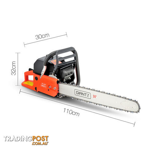 92CC Power Chainsaw 24" Bar