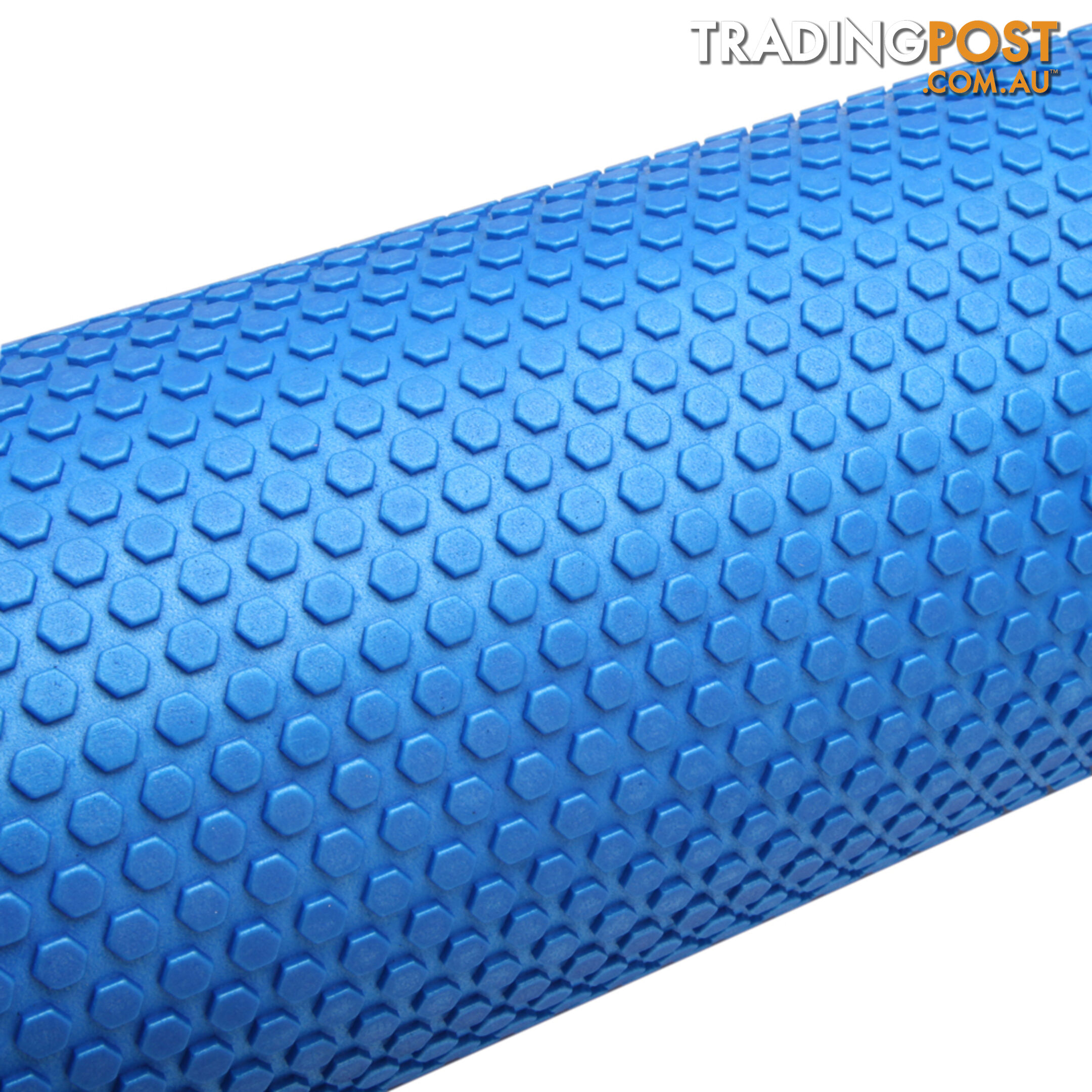 Yoga Gym Pilates EVA Stick Foam Roller Blue 90 x 15cm