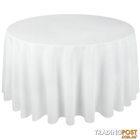 4 Pcs Wedding Table Cloth Round 305cm White - photo 4 of 9