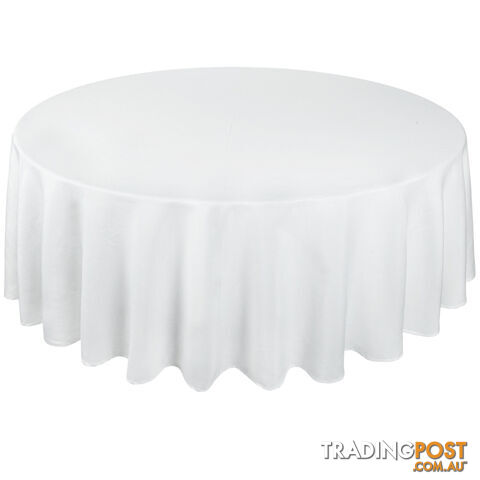 4 Pcs Wedding Table Cloth Round 305cm White - photo 3 of 9
