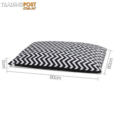 Washable Wavy Stripe Heavy Duty Pet Bed - XLarge