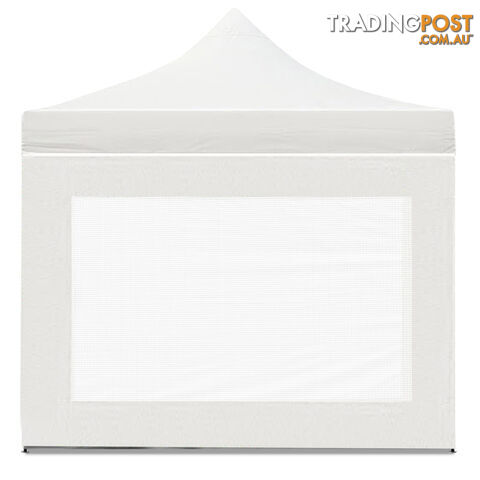 3x3 Pop Up Gazebo Hut with Sandbags White