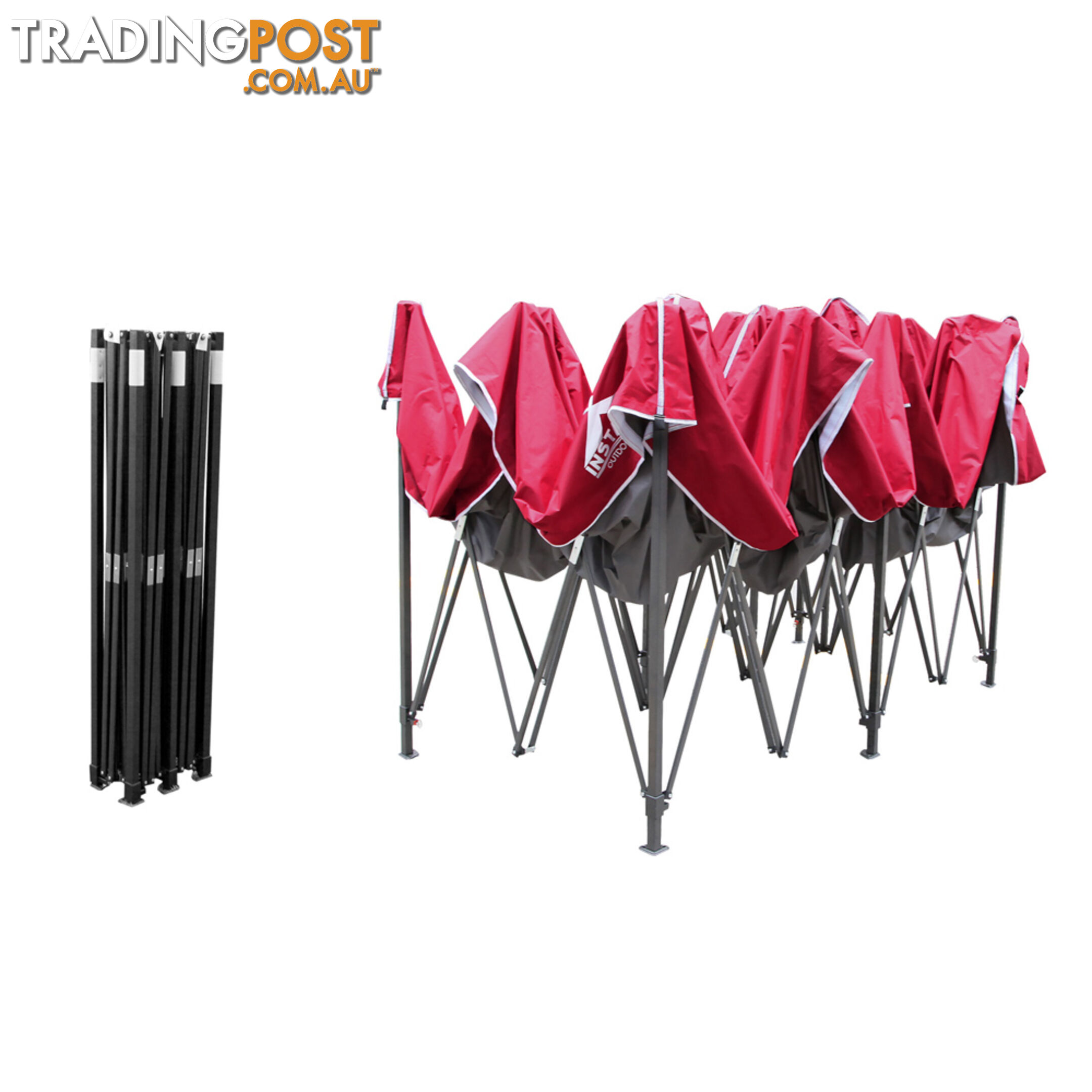 3X6 Pop Up Gazebo - Red