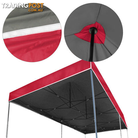 3X6 Pop Up Gazebo - Red