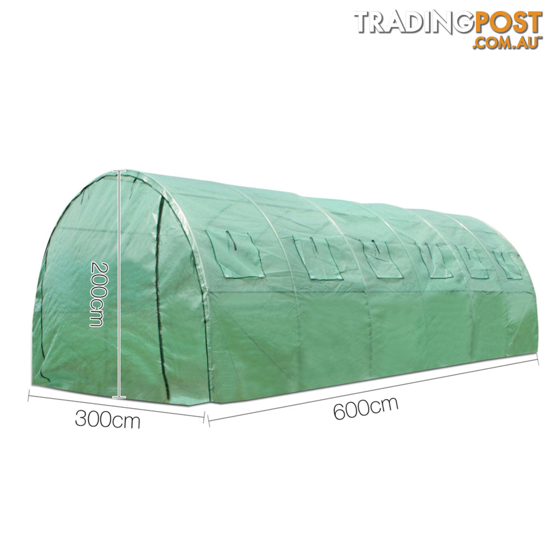 Galvanised Steel Green House 6M x 3M x 2M