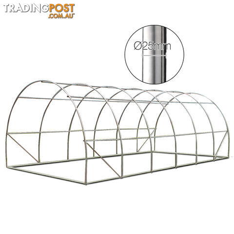 Galvanised Steel Green House 6M x 3M x 2M