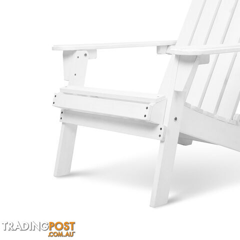 Adirondack Foldable Deck Chair & Side Table Set