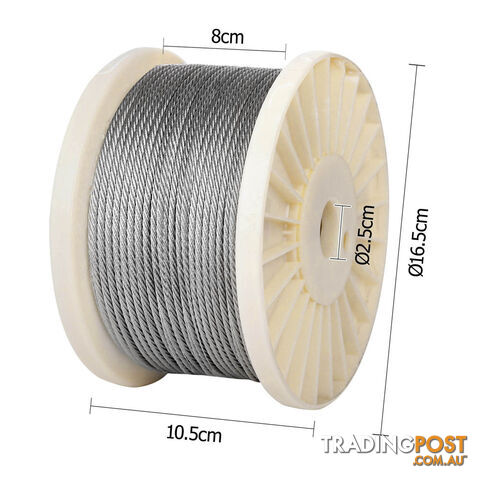 7 x 7 Marine Stainless Steel Wire Rope 100M - photo 2 of 5