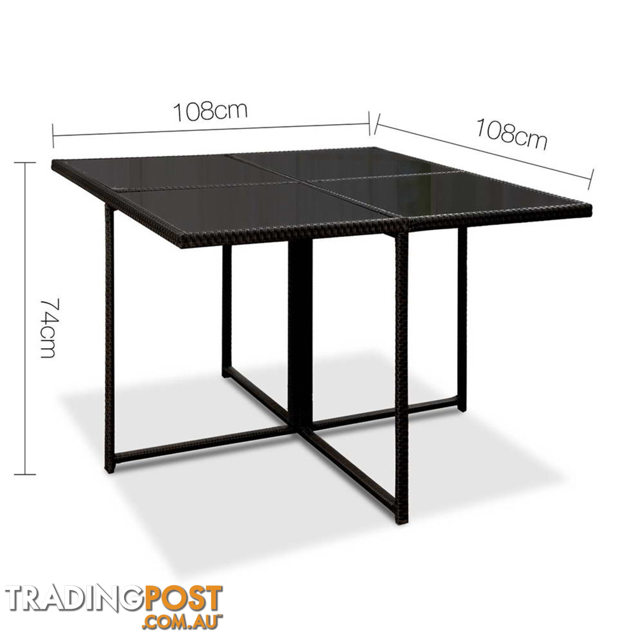 Hawaii Dining 9 Seater Set _ÑÐ Black & Grey