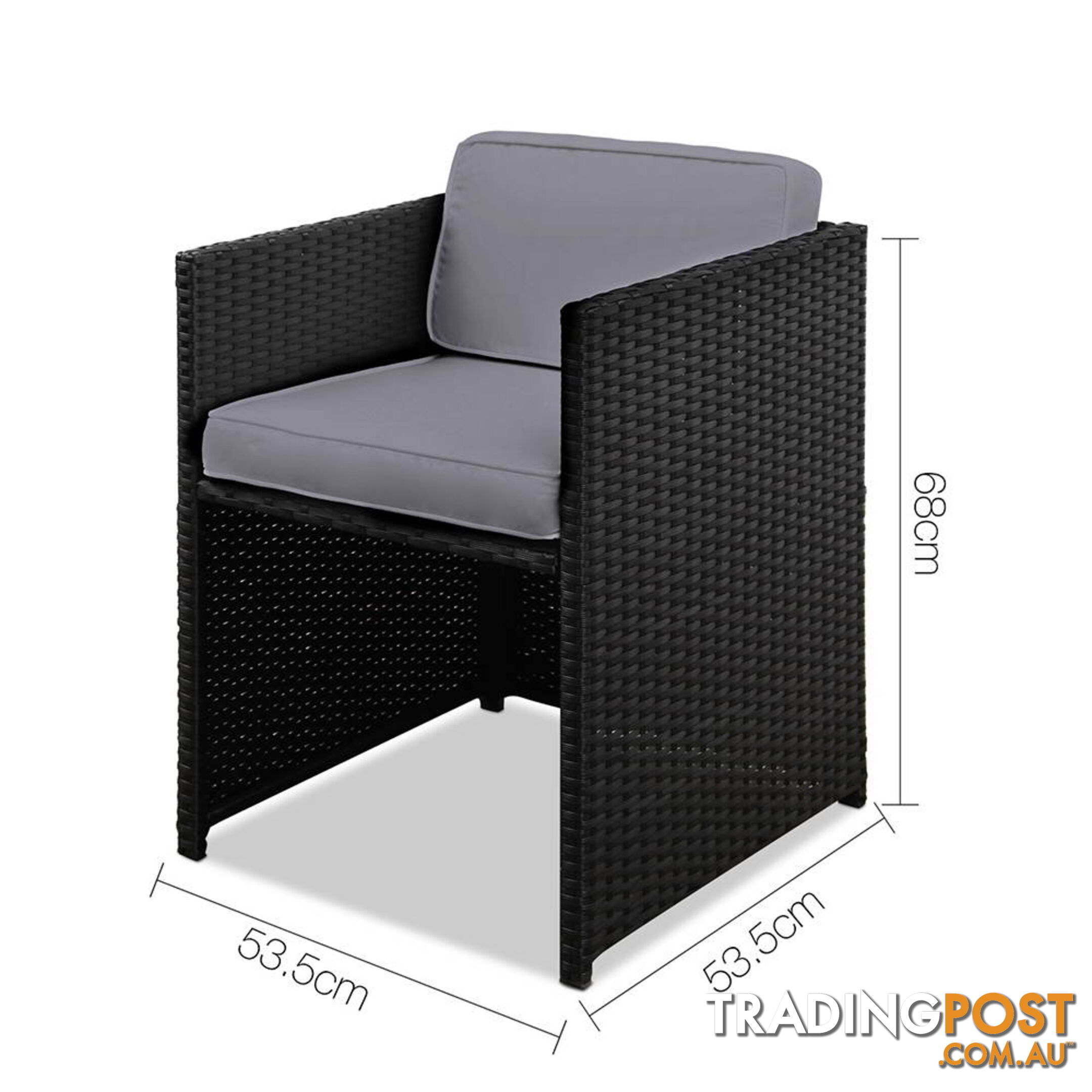 Hawaii Dining 9 Seater Set _ÑÐ Black & Grey