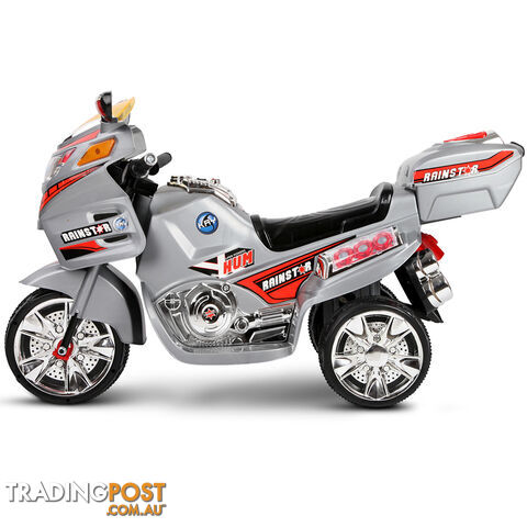 Kids Ride on Motorbike Silver Red - photo 4 of 9