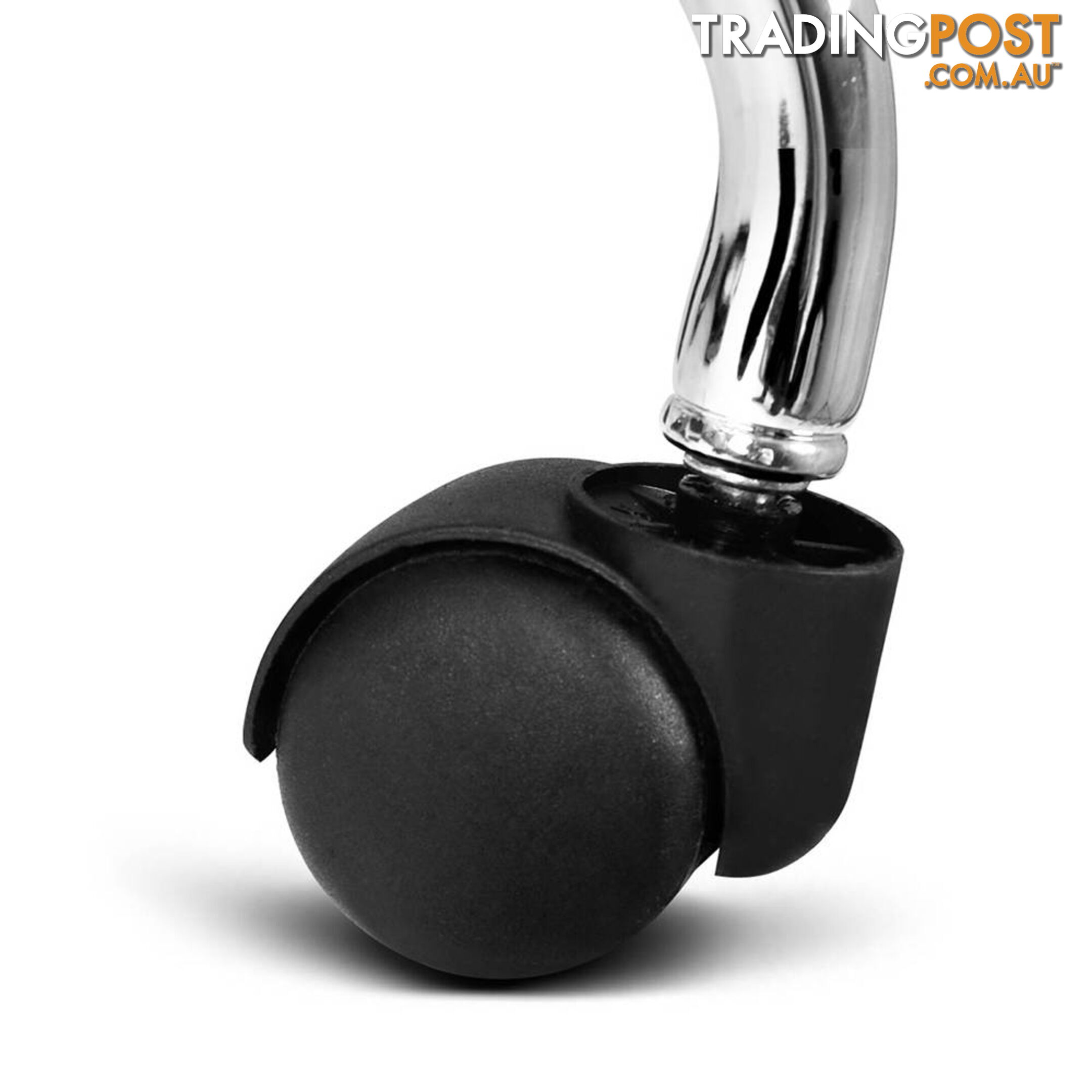 Round PU Swivel Salon Stool Black