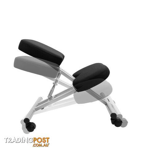 Adjustable Kneeling Chair Office Stool Silver