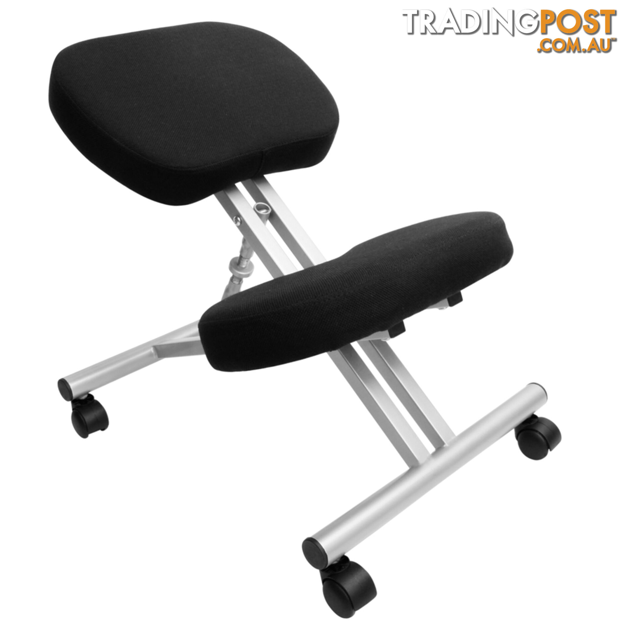 Adjustable Kneeling Chair Office Stool Silver