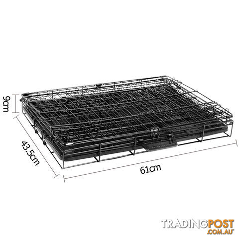 24 Inch Pet Portable Foldable Metal Cage Black - photo 4 of 8