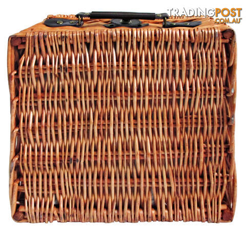 2 Person Picnic Basket Set w/ Cooler Bag Blanket