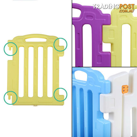 10 Panels Interactive Baby Playpen