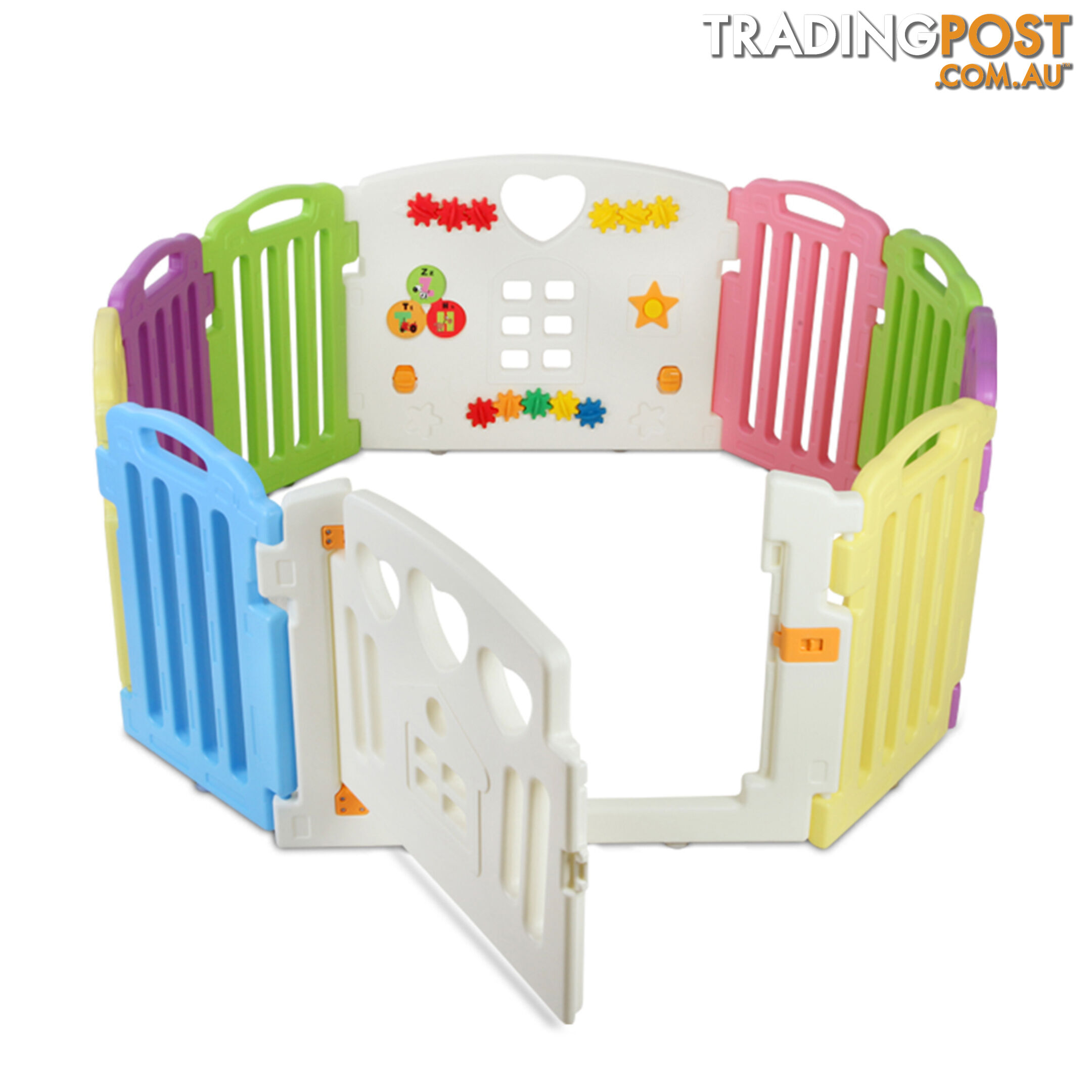 10 Panels Interactive Baby Playpen