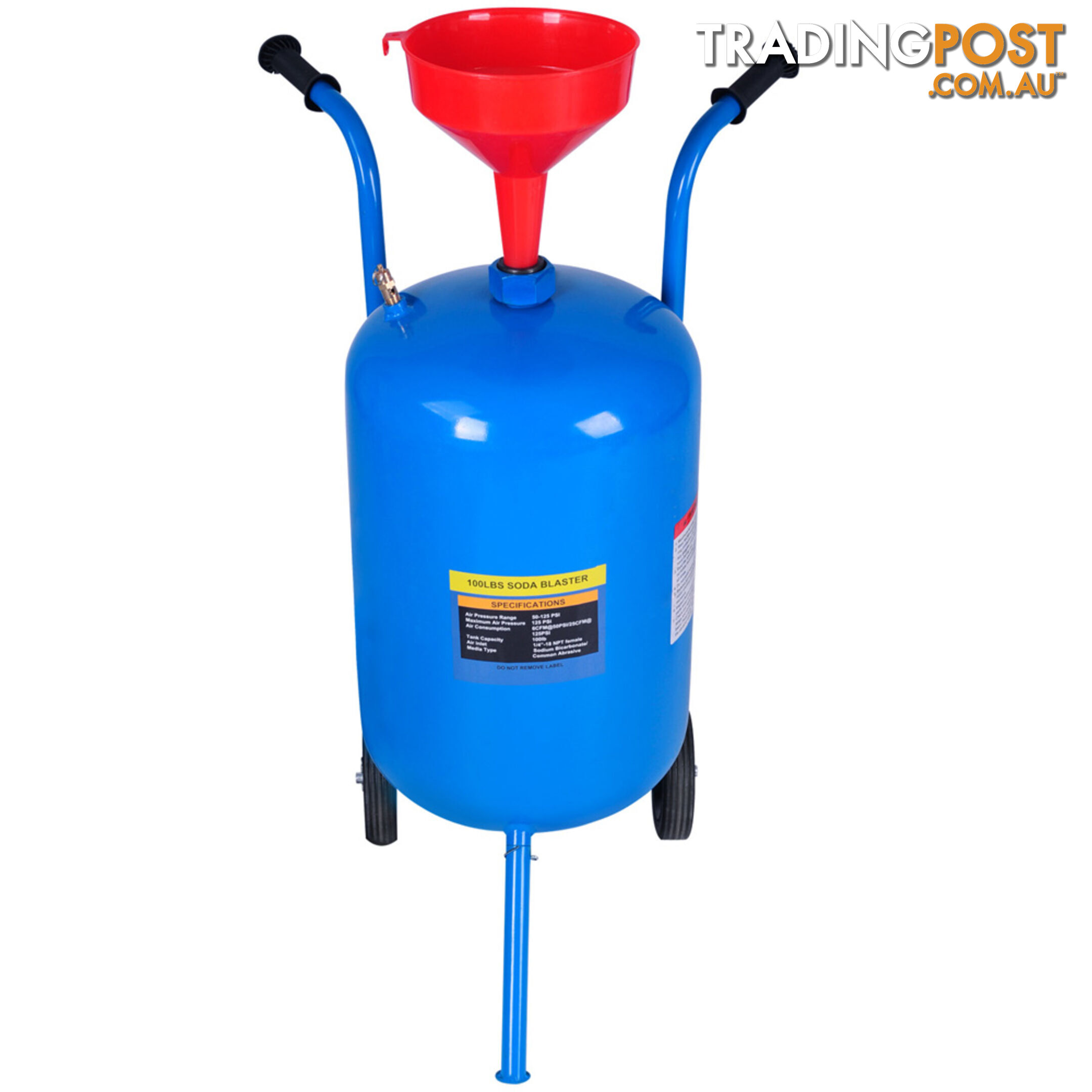 100lb Portable Soda Pressure Abrasive Upgrade Air Sandblaster