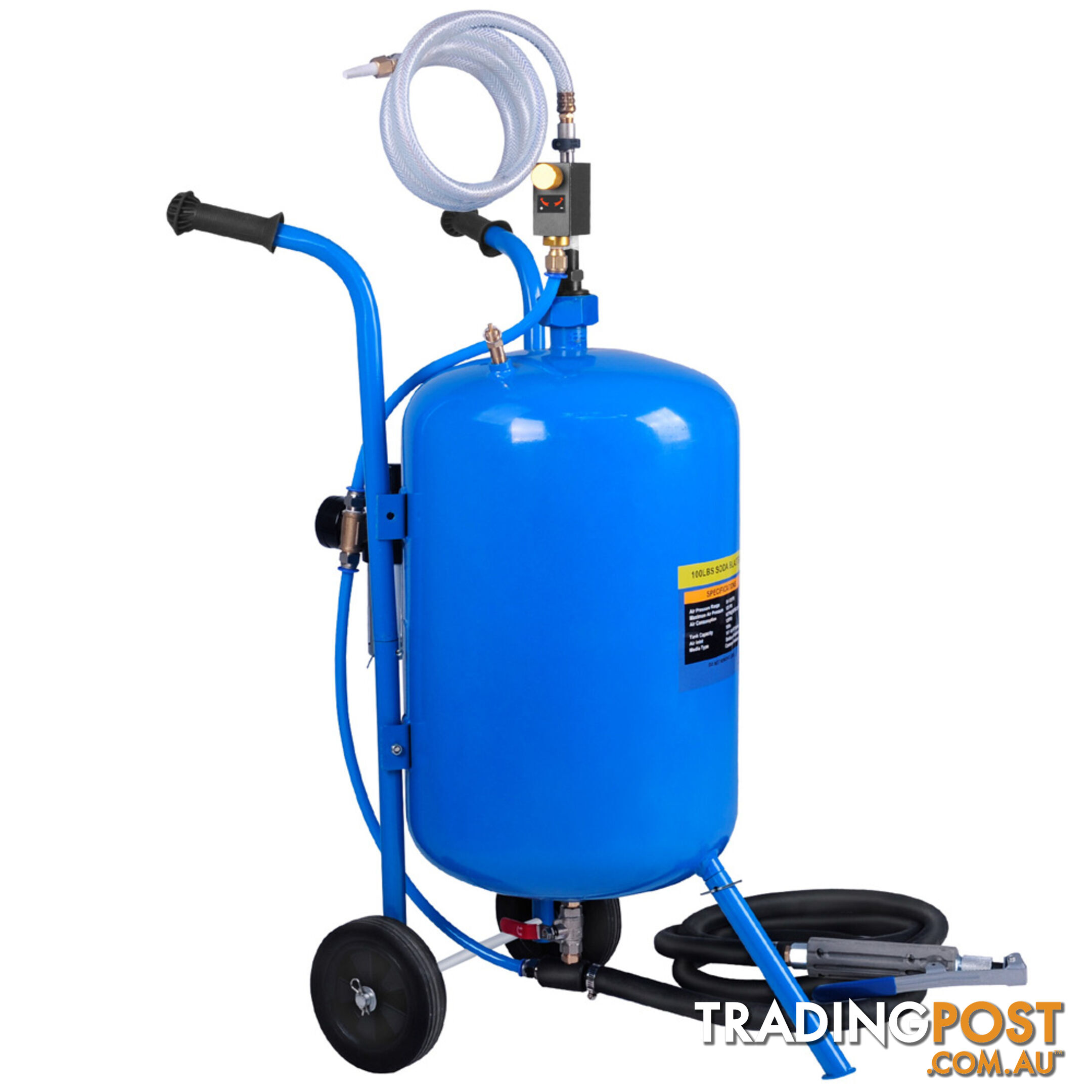 100lb Portable Soda Pressure Abrasive Upgrade Air Sandblaster