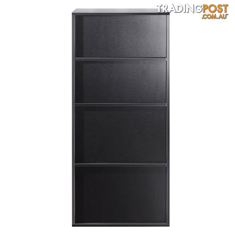 6 Storage Shelf Office Computer Desk Black - photo 5 of 7