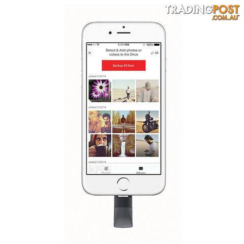 SANDISK IXPAND FLASH DRIVE SDIX30N 64GB GREY IOS USB 3.0   (SDIX30N-064G) - photo 3 of 4