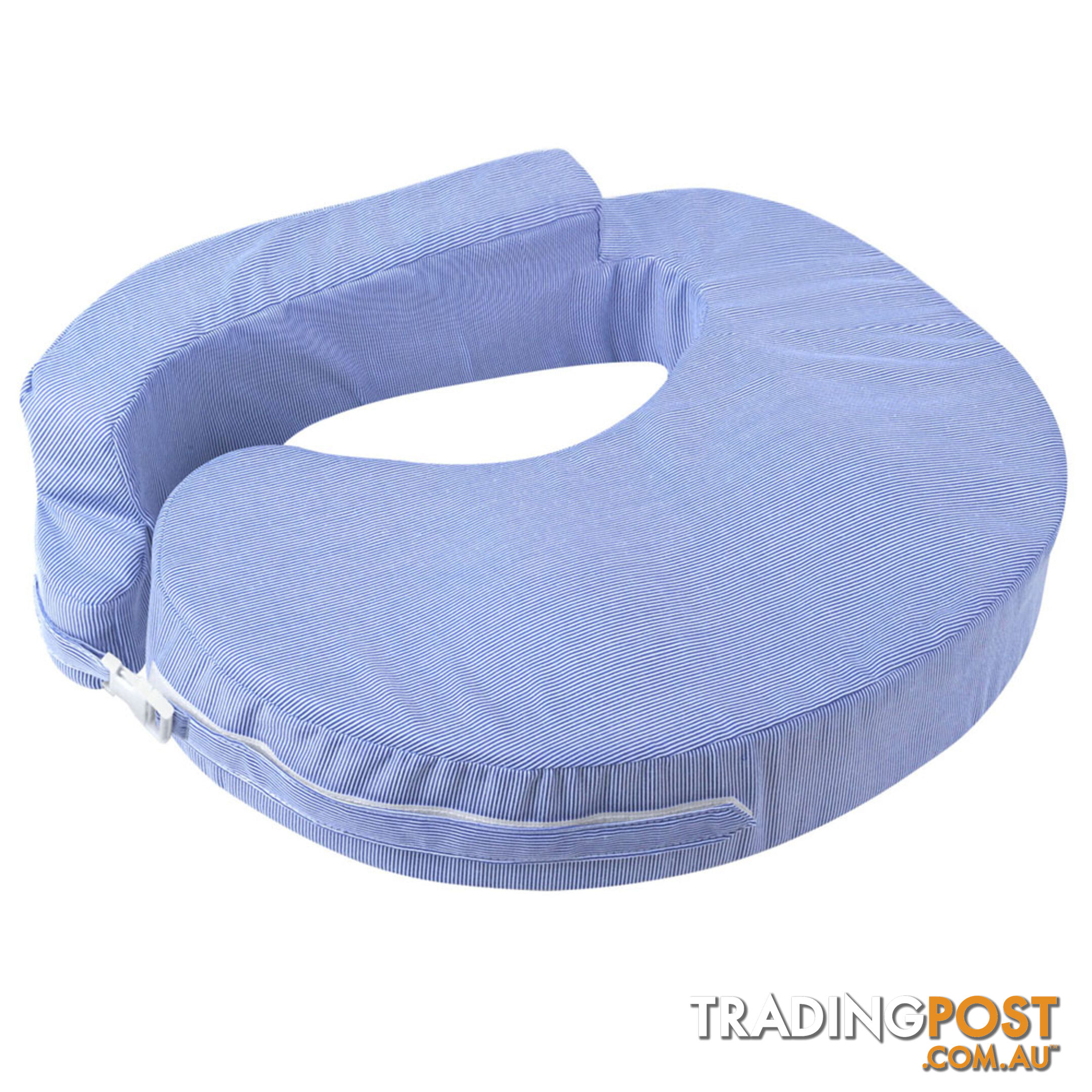 Baby Breast Feeding Support Memory Foam Pillow w/ Zip Cover Blue