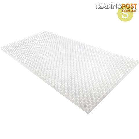 Deluxe Egg Crate Mattress Topper 5 cm Underlay Protector Single
