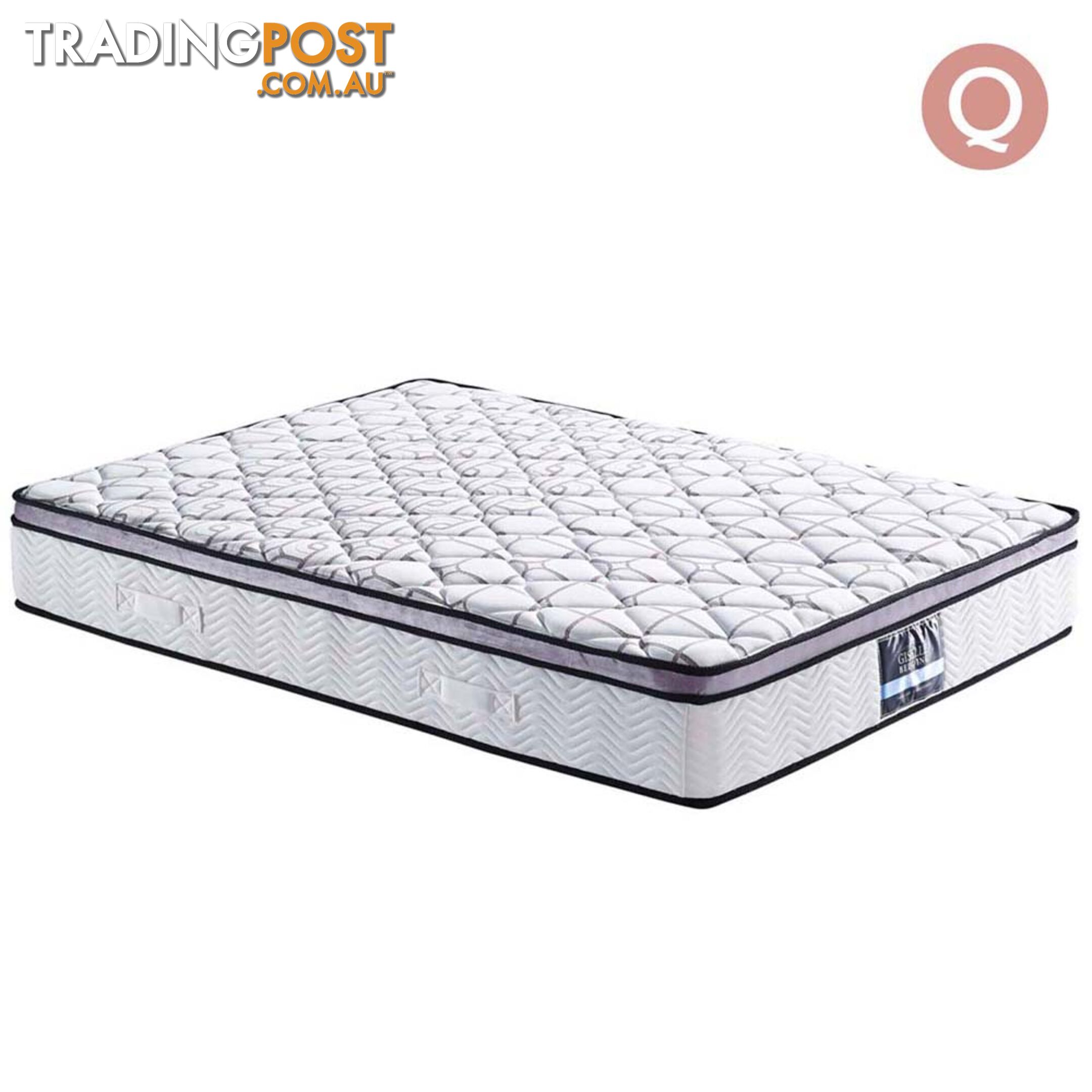 Cool Gel Memory Foam Euro Top Pocket Spring Mattress Queen