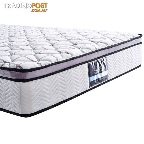 Cool Gel Memory Foam Euro Top Pocket Spring Mattress Queen