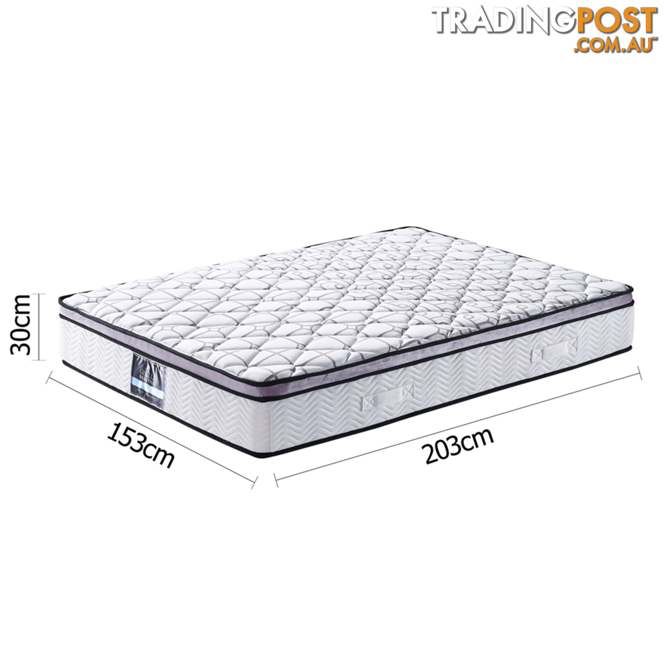 Cool Gel Memory Foam Euro Top Pocket Spring Mattress Queen