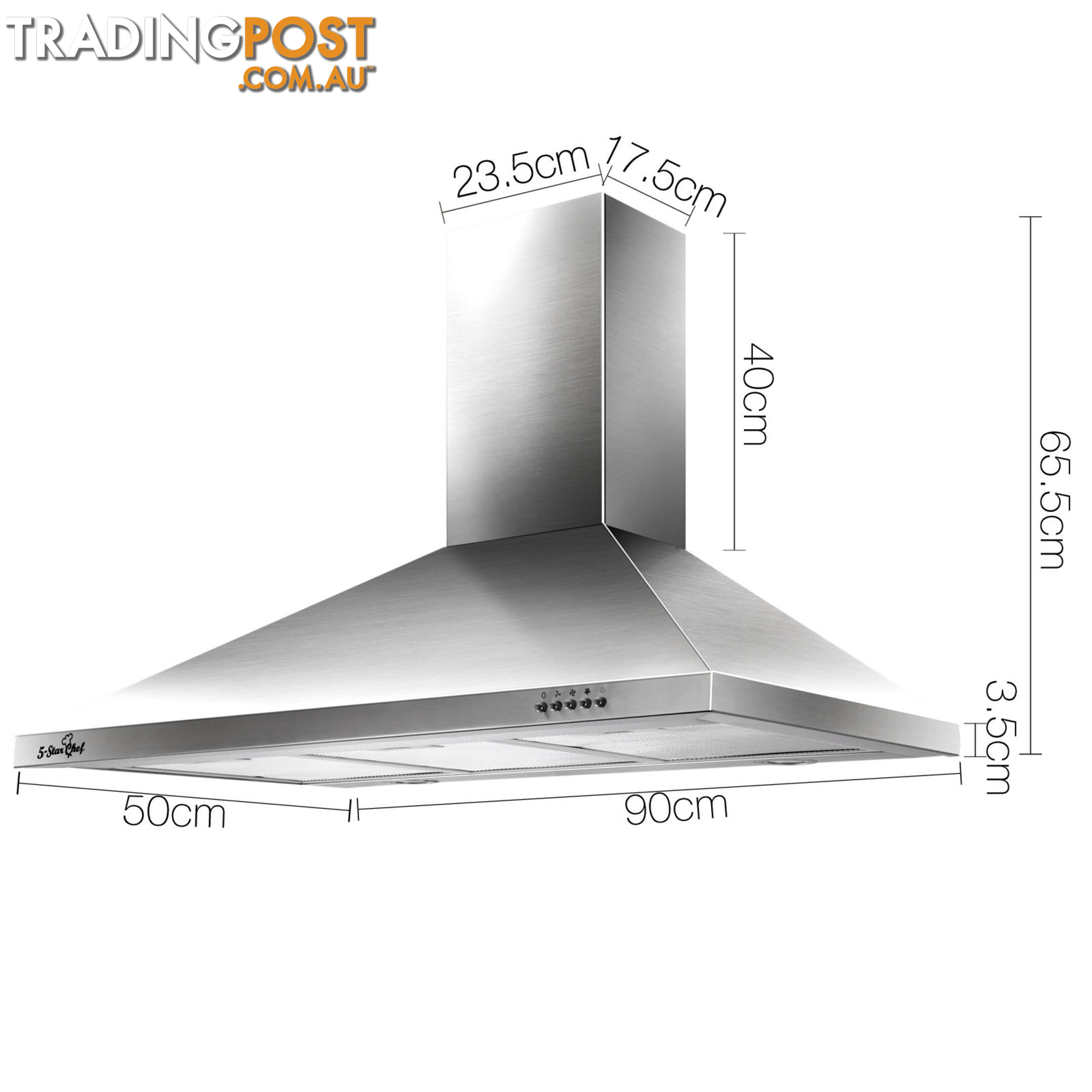 90CM Wall Mount Range Hood