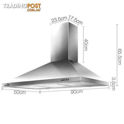 90CM Wall Mount Range Hood