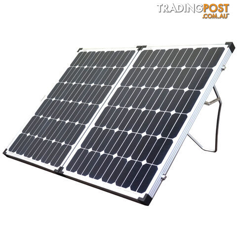 200W 12V Folding Solar Panel Kit Caravan Camping Power Mono Charging Battery