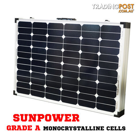 200W 12V Folding Solar Panel Kit Caravan Camping Power Mono Charging Battery - photo 2 of 7