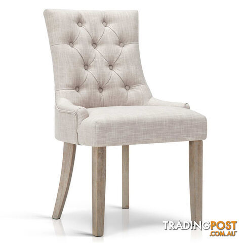 French Provincial Dining Chair - Beige