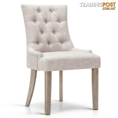 French Provincial Dining Chair - Beige