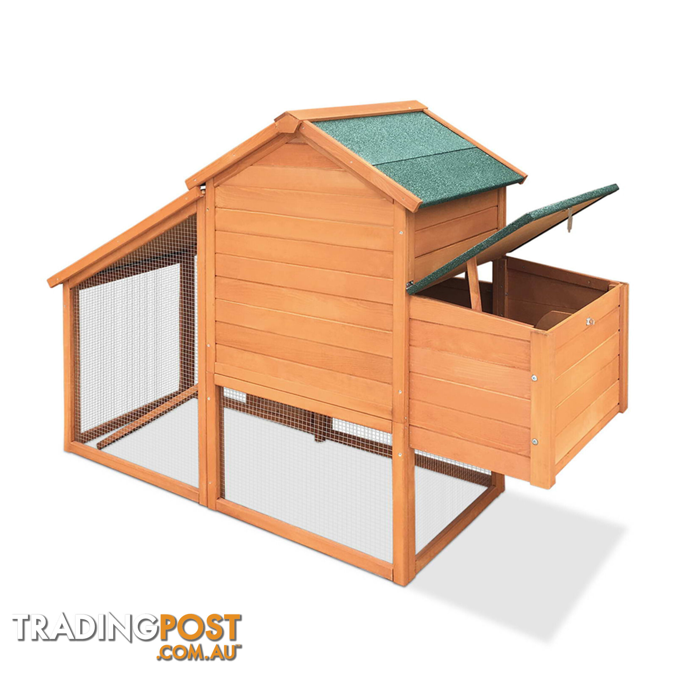 Wooden Pet Hutch with Nesting Box