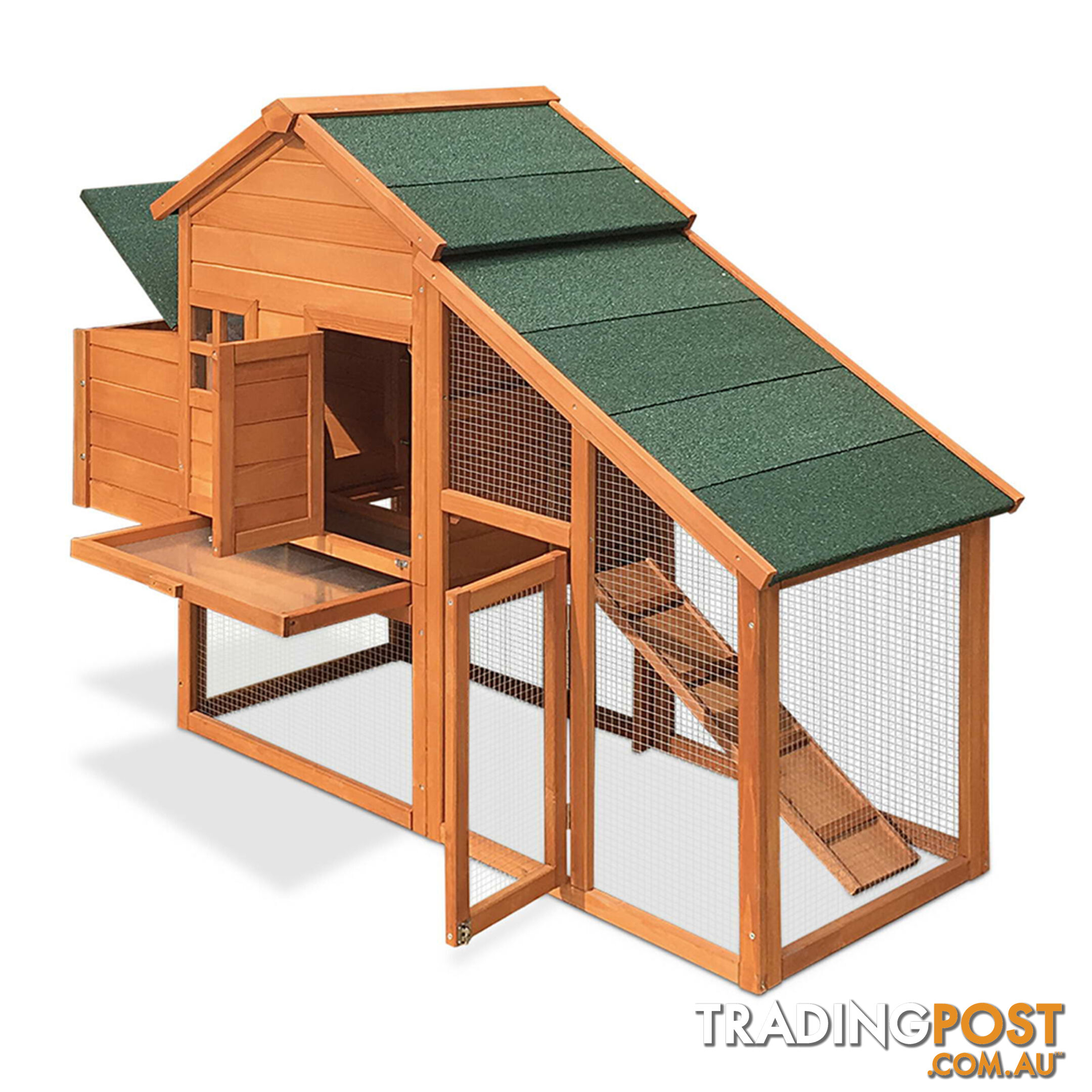 Wooden Pet Hutch with Nesting Box