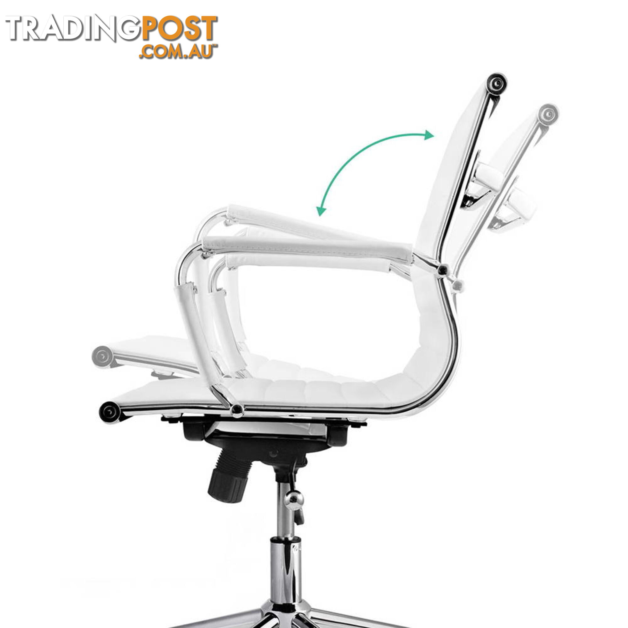 Eames Replica PU Leather Executive Designer Office Chair White