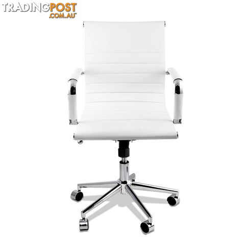 Eames Replica PU Leather Executive Designer Office Chair White