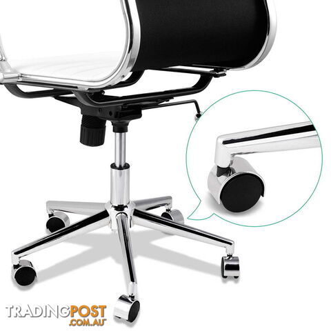 Eames Replica PU Leather Executive Designer Office Chair White