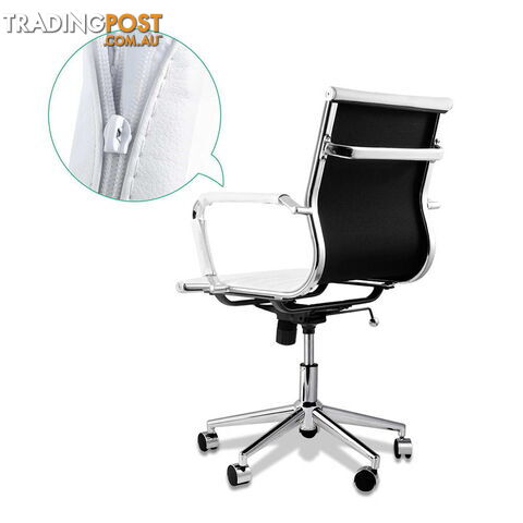 Eames Replica PU Leather Executive Designer Office Chair White