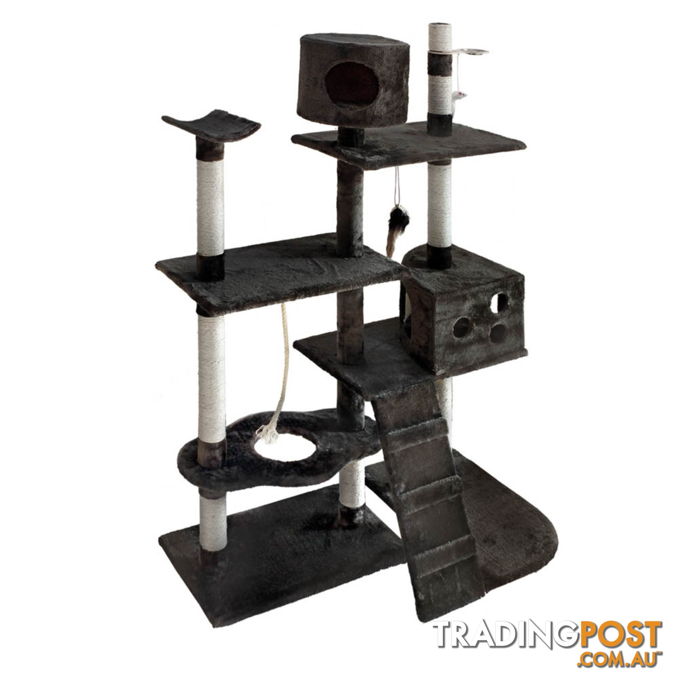 Cat Scratching Poles Post Furniture Tree 170cm Grey