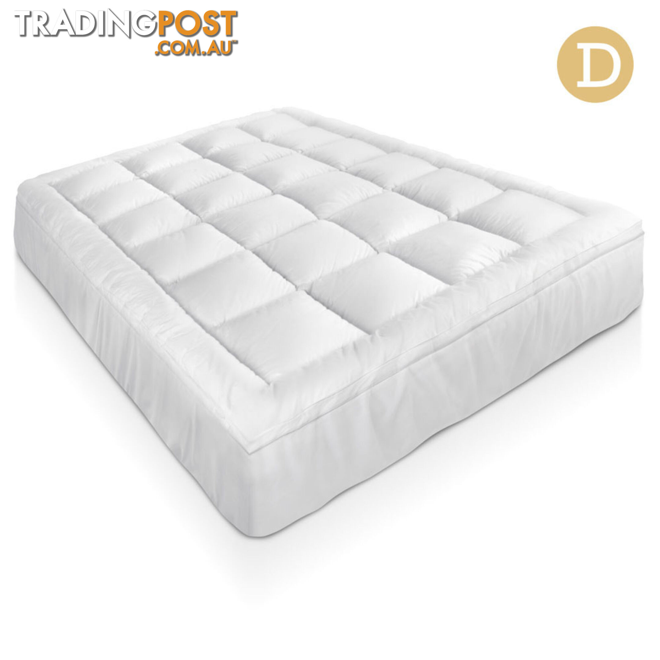 Bamboo Pillowtop Mattress Topper 5cm - Double