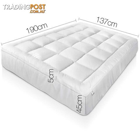 Bamboo Pillowtop Mattress Topper 5cm - Double