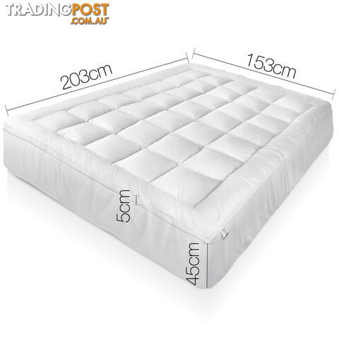 Bamboo Pillowtop Mattress Topper 5cm - Queen