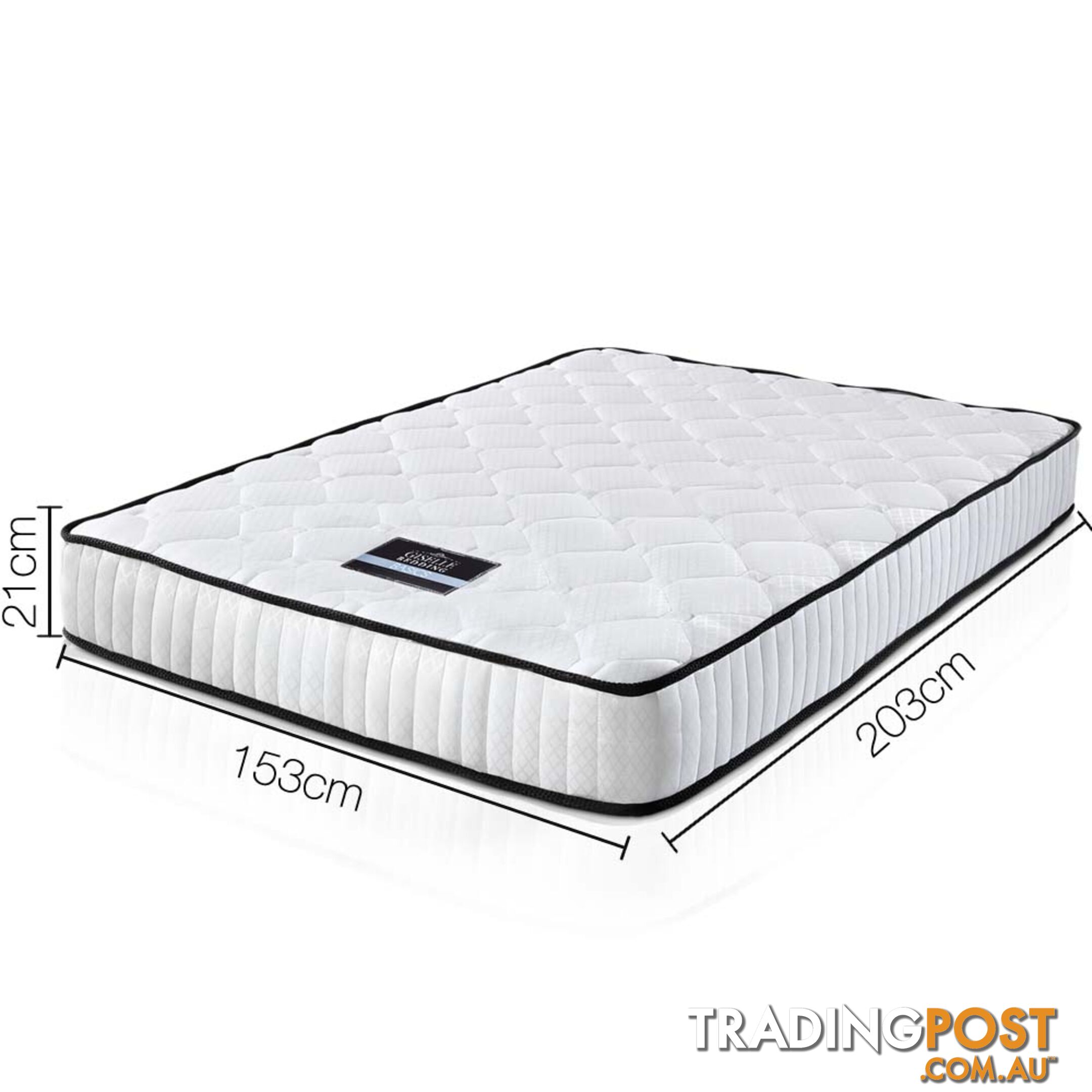 High Density Foam Pocket Spring Mattress 21cm Queen