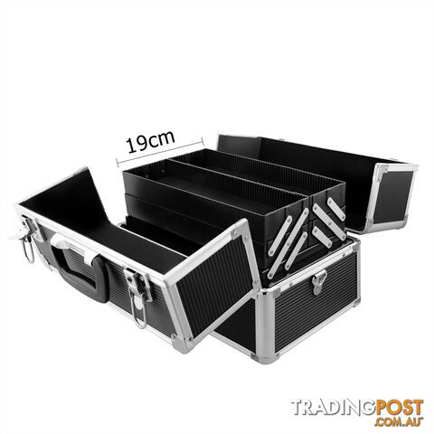 Portable Cosmetic Beauty Make Up Carry Case Box Black - photo 4 of 8