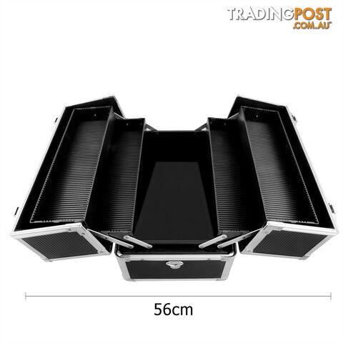 Portable Cosmetic Beauty Make Up Carry Case Box Black - photo 3 of 8